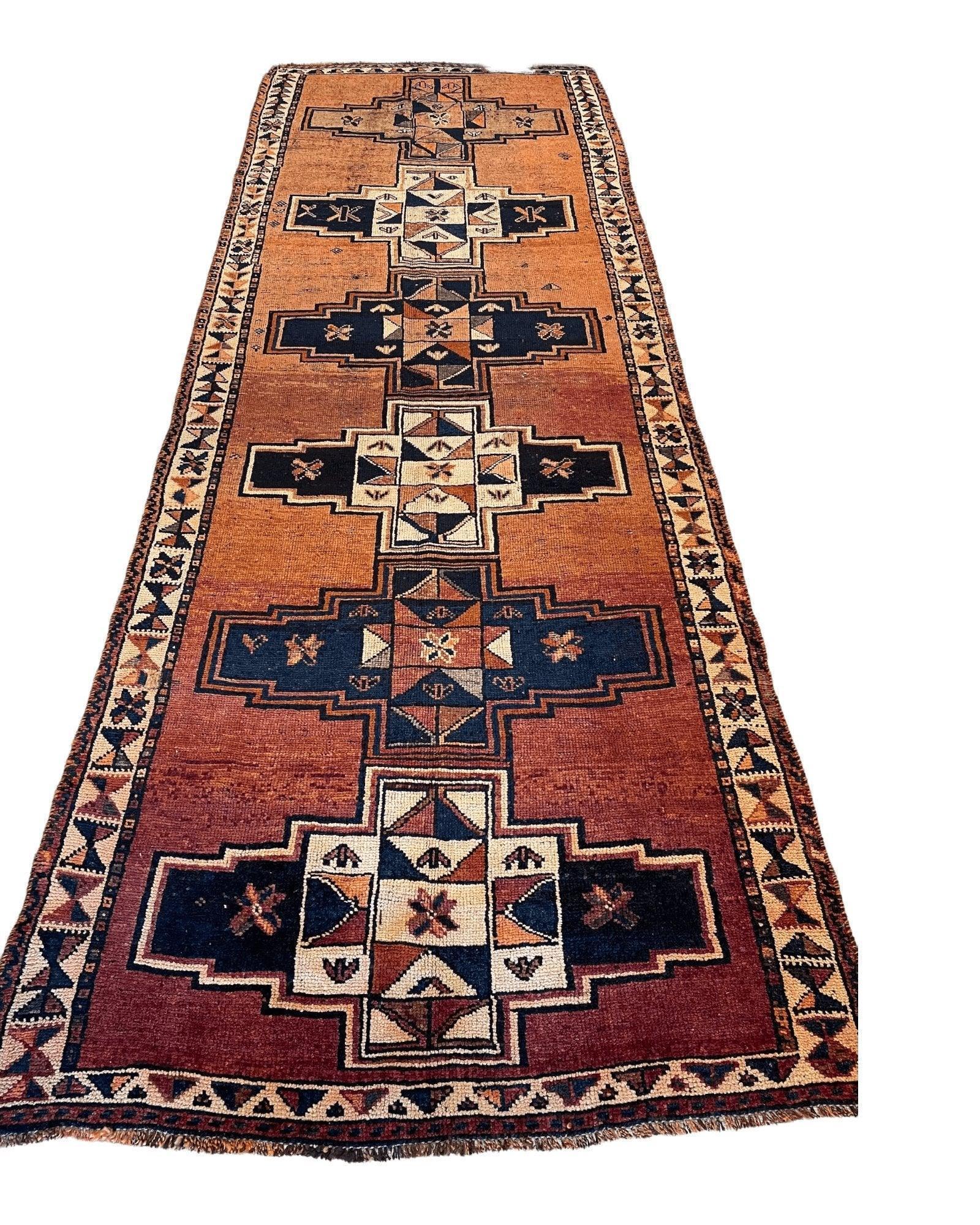 Antique Luri Persian Tribal Rug 4’4”x12’9” - Nuvé