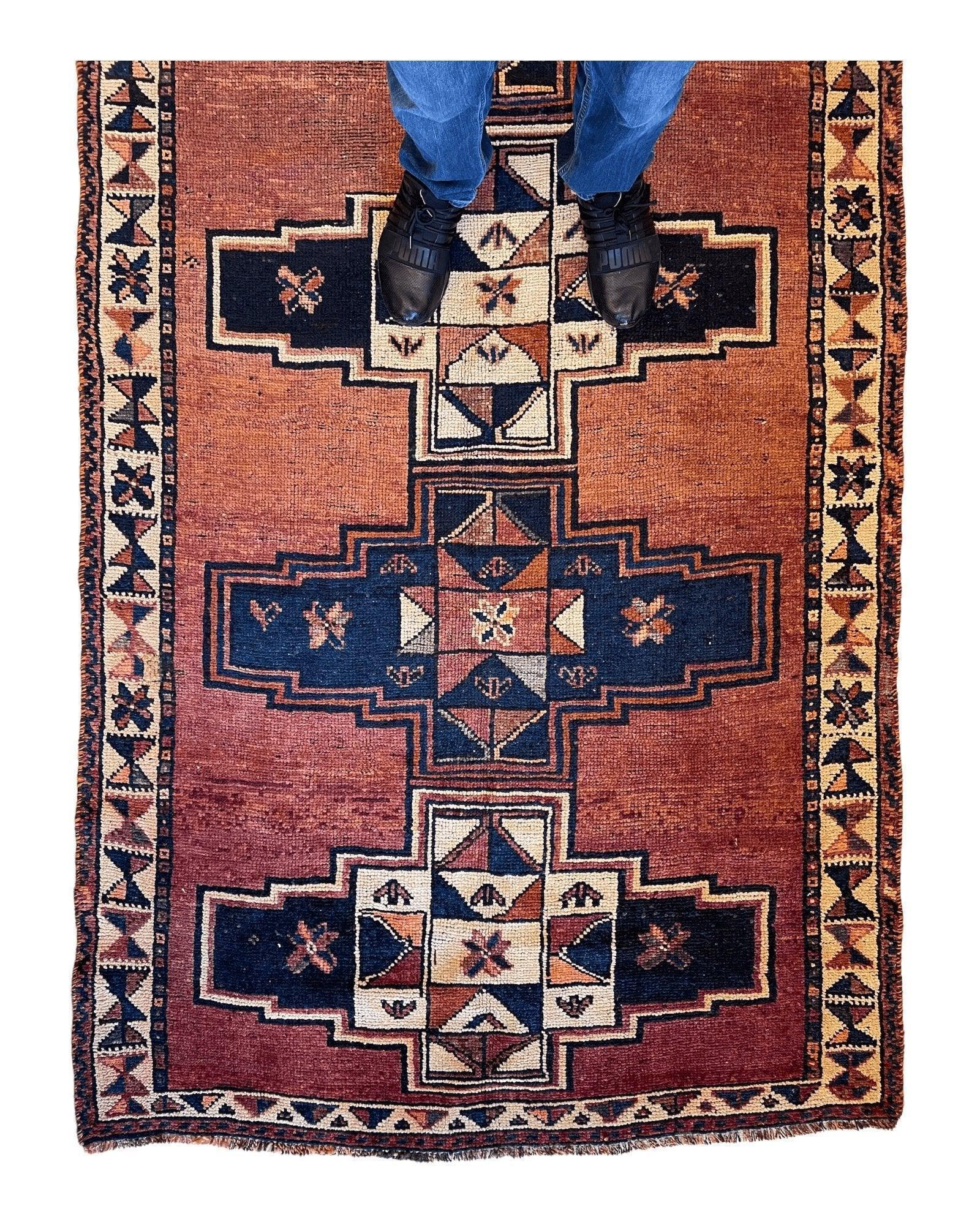 Antique Luri Persian Tribal Rug 4’4”x12’9” - Nuvé