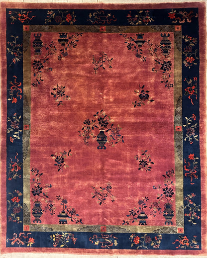 Antique Nicholas Chinese Art Deco Rug - 8'2" X 9'9" - Nuvé