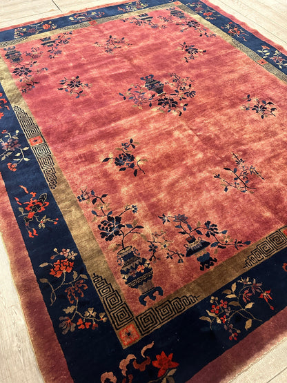 Antique Nicholas Chinese Art Deco Rug - 8'2" X 9'9" - Nuvé