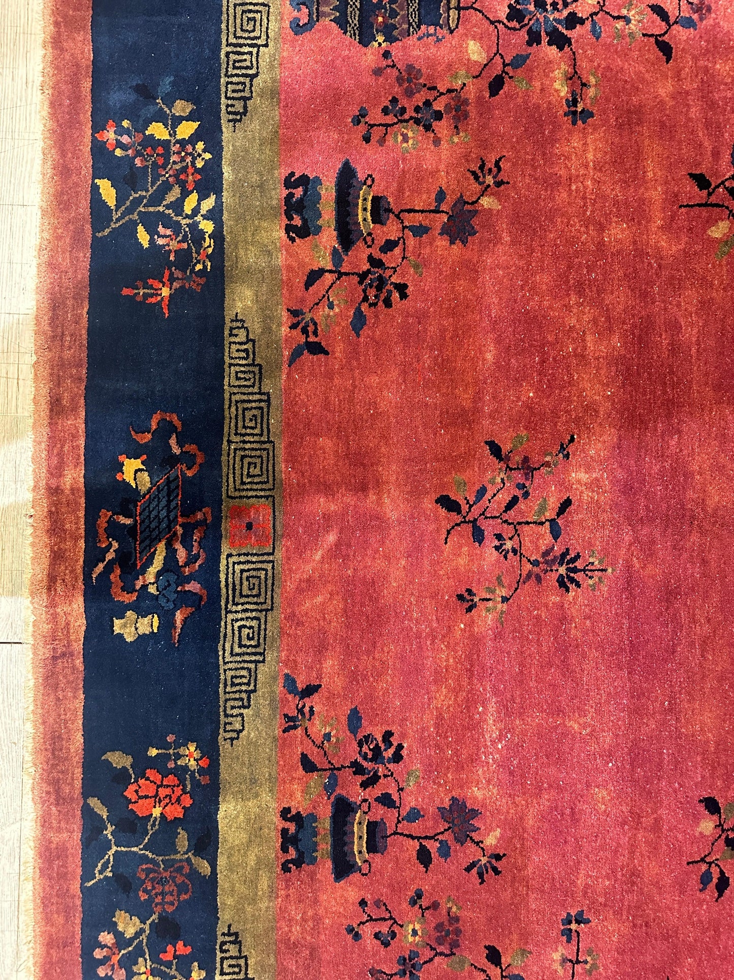 Antique Nicholas Chinese Art Deco Rug - 8'2" X 9'9" - Nuvé