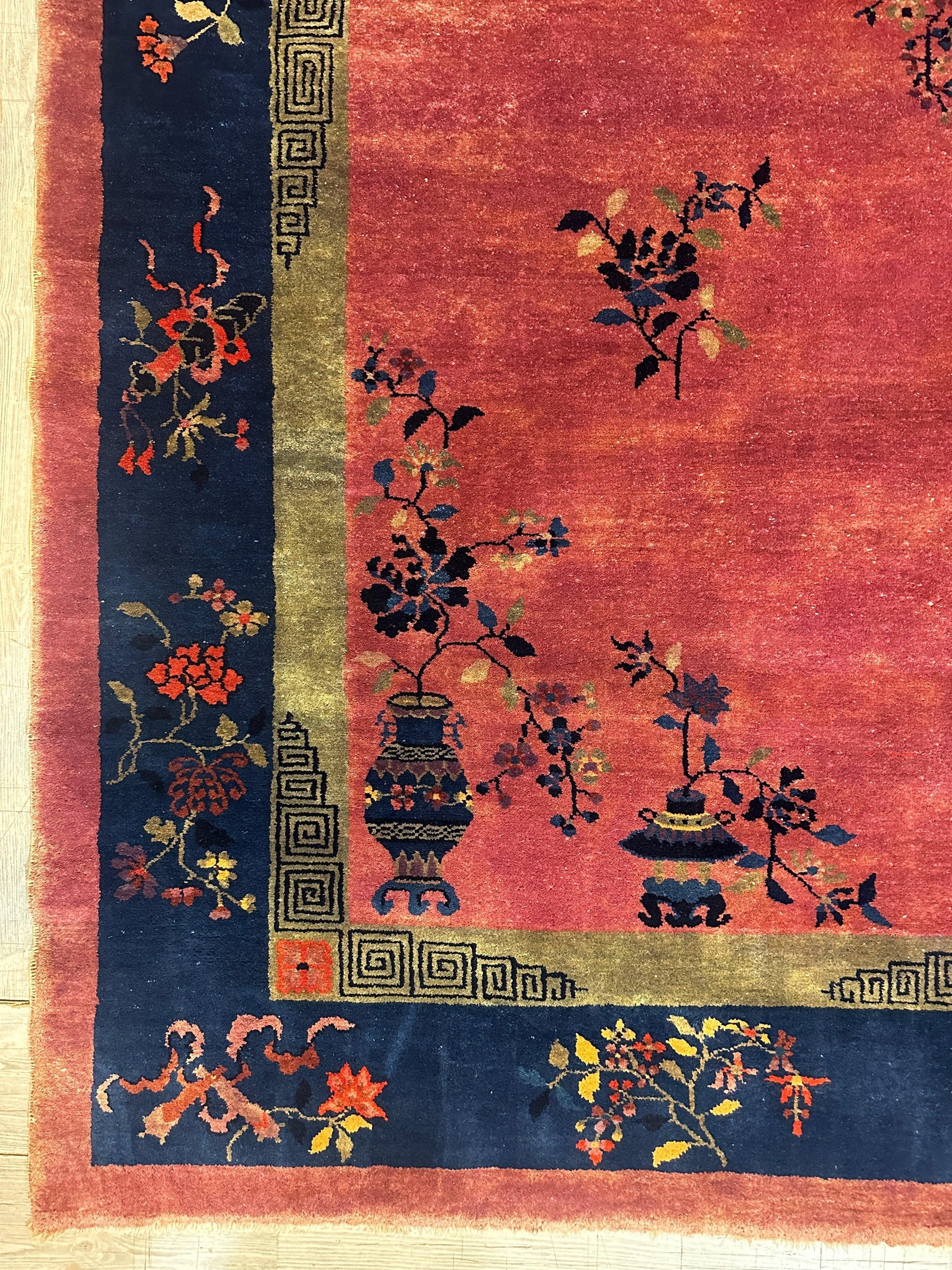 Antique Nicholas Chinese Art Deco Rug - 8'2" X 9'9" - Nuvé