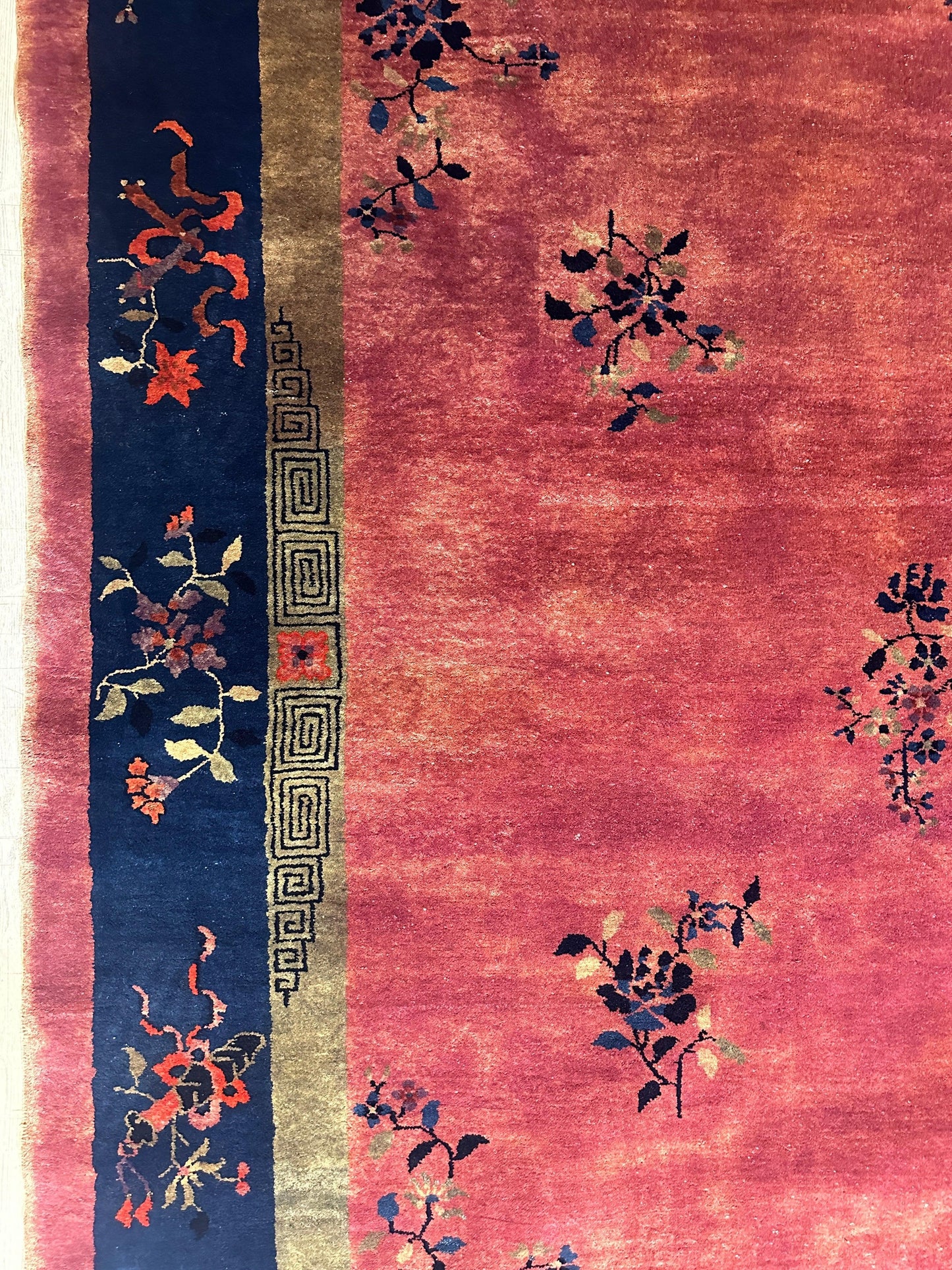 Antique Nicholas Chinese Art Deco Rug - 8'2" X 9'9" - Nuvé