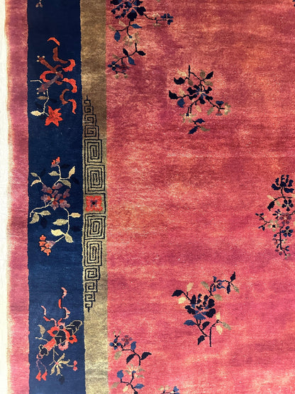 Antique Nicholas Chinese Art Deco Rug - 8'2" X 9'9" - Nuvé