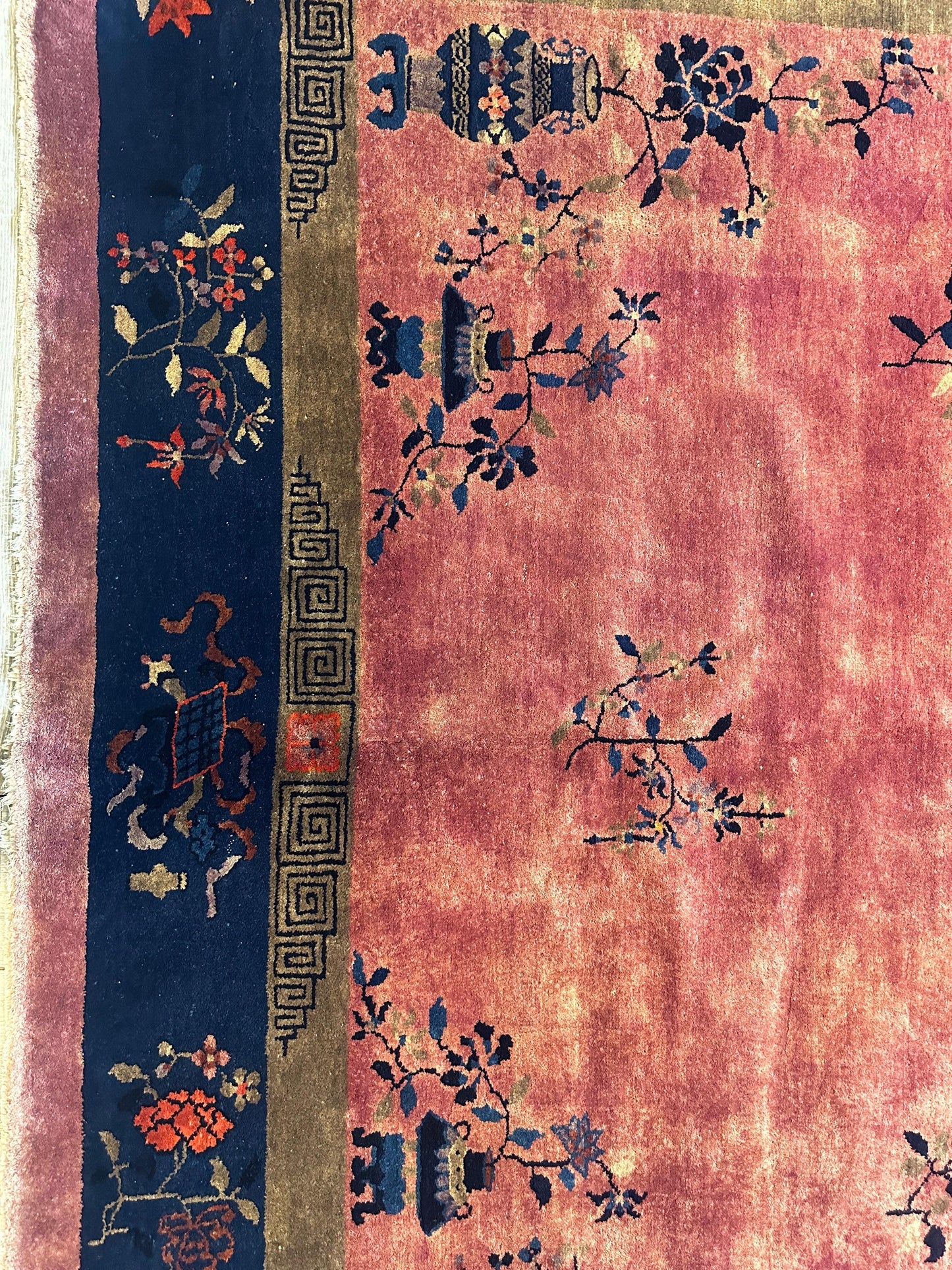 Antique Nicholas Chinese Art Deco Rug - 8'2" X 9'9" - Nuvé