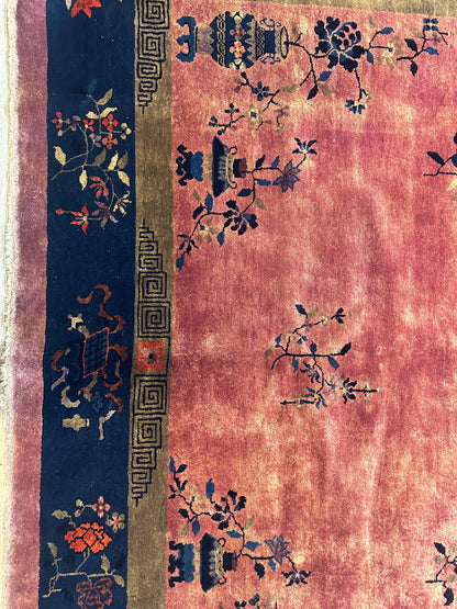 Antique Nicholas Chinese Art Deco Rug - 8'2" X 9'9" - Nuvé