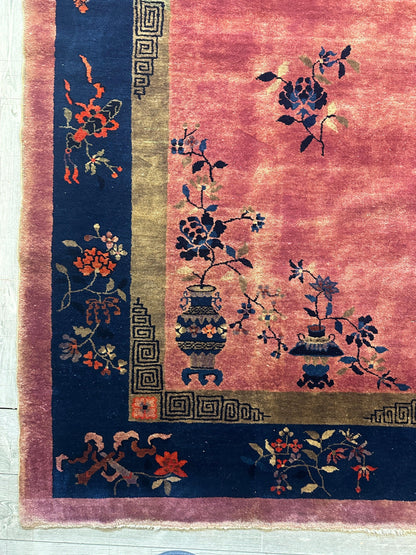 Antique Nicholas Chinese Art Deco Rug - 8'2" X 9'9" - Nuvé