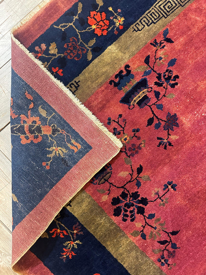 Antique Nicholas Chinese Art Deco Rug - 8'2" X 9'9" - Nuvé