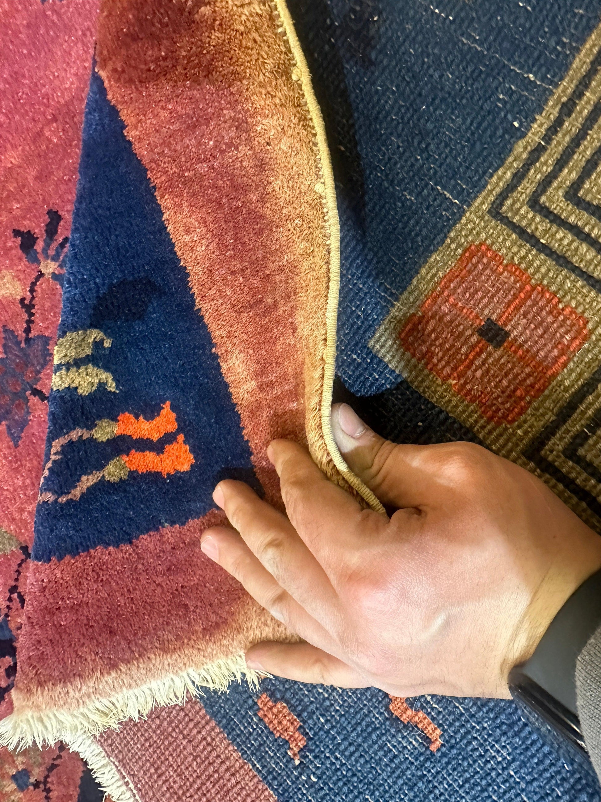 Antique Nicholas Chinese Art Deco Rug - 8'2" X 9'9" - Nuvé