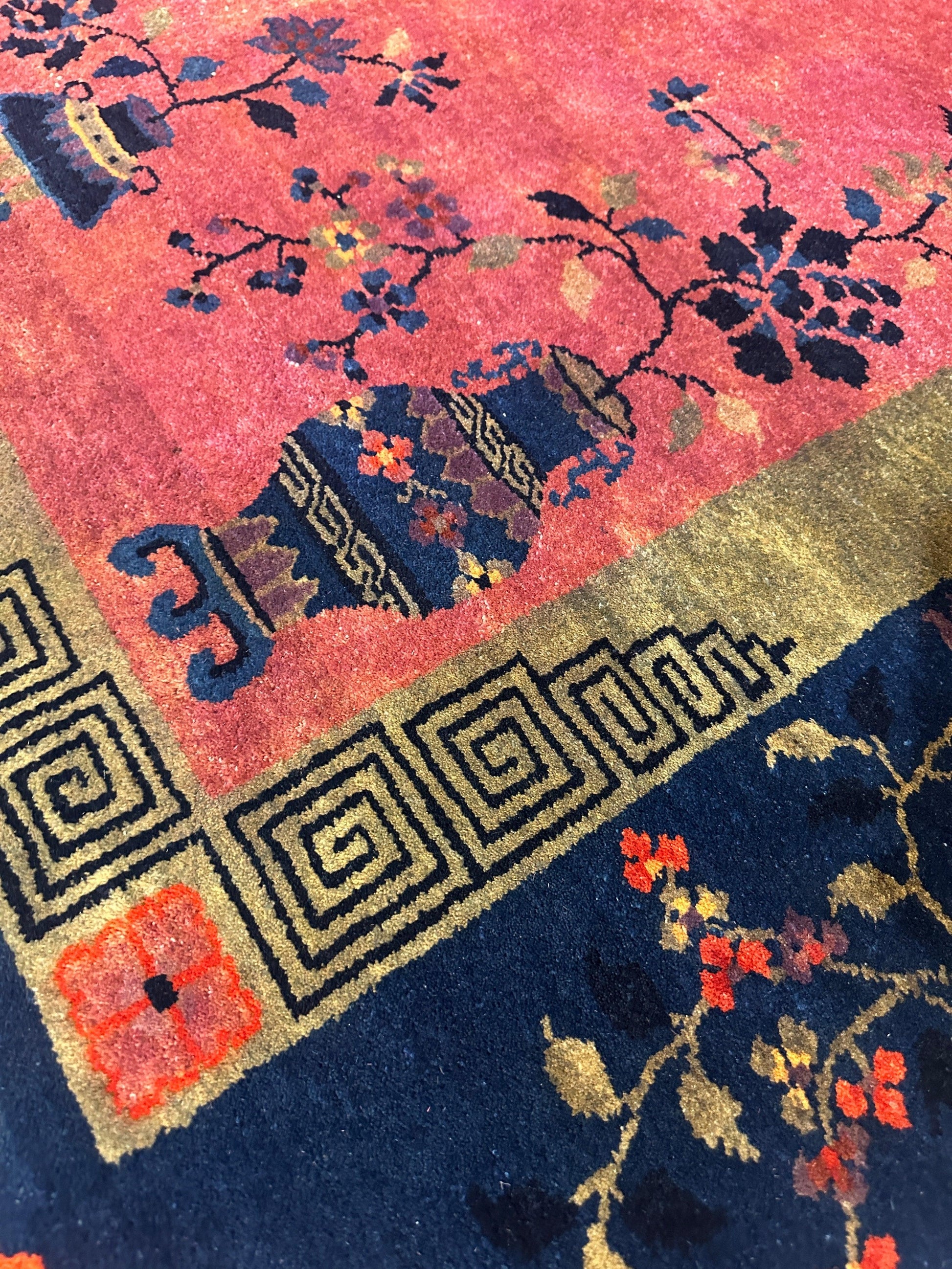 Antique Nicholas Chinese Art Deco Rug - 8'2" X 9'9" - Nuvé