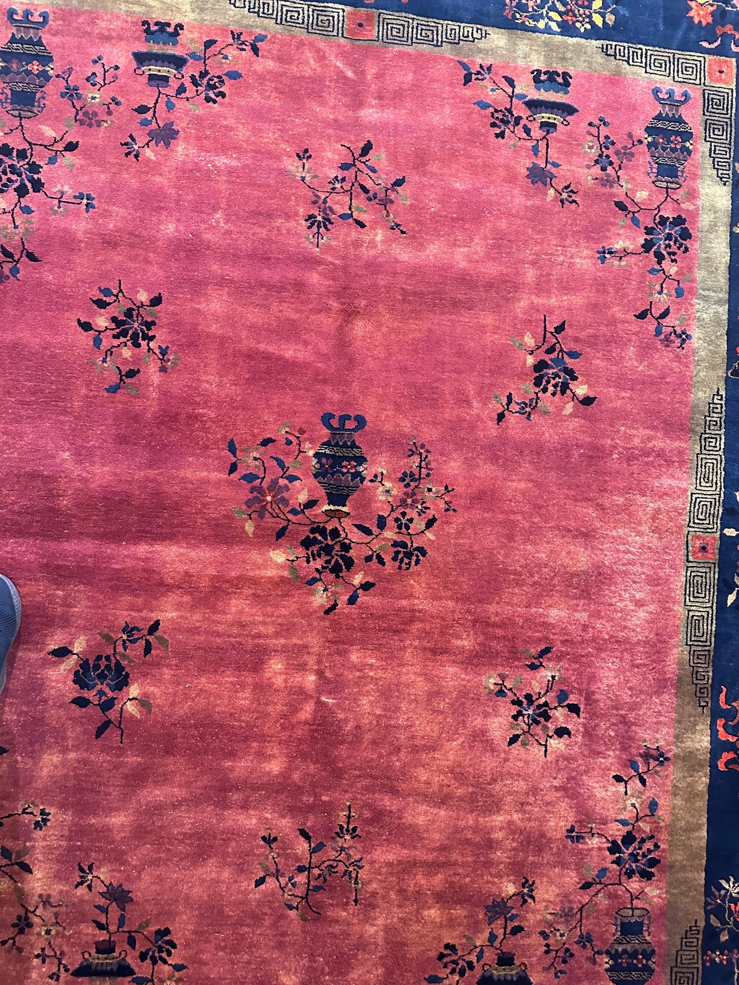 Antique Nicholas Chinese Art Deco Rug - 8'2" X 9'9" - Nuvé