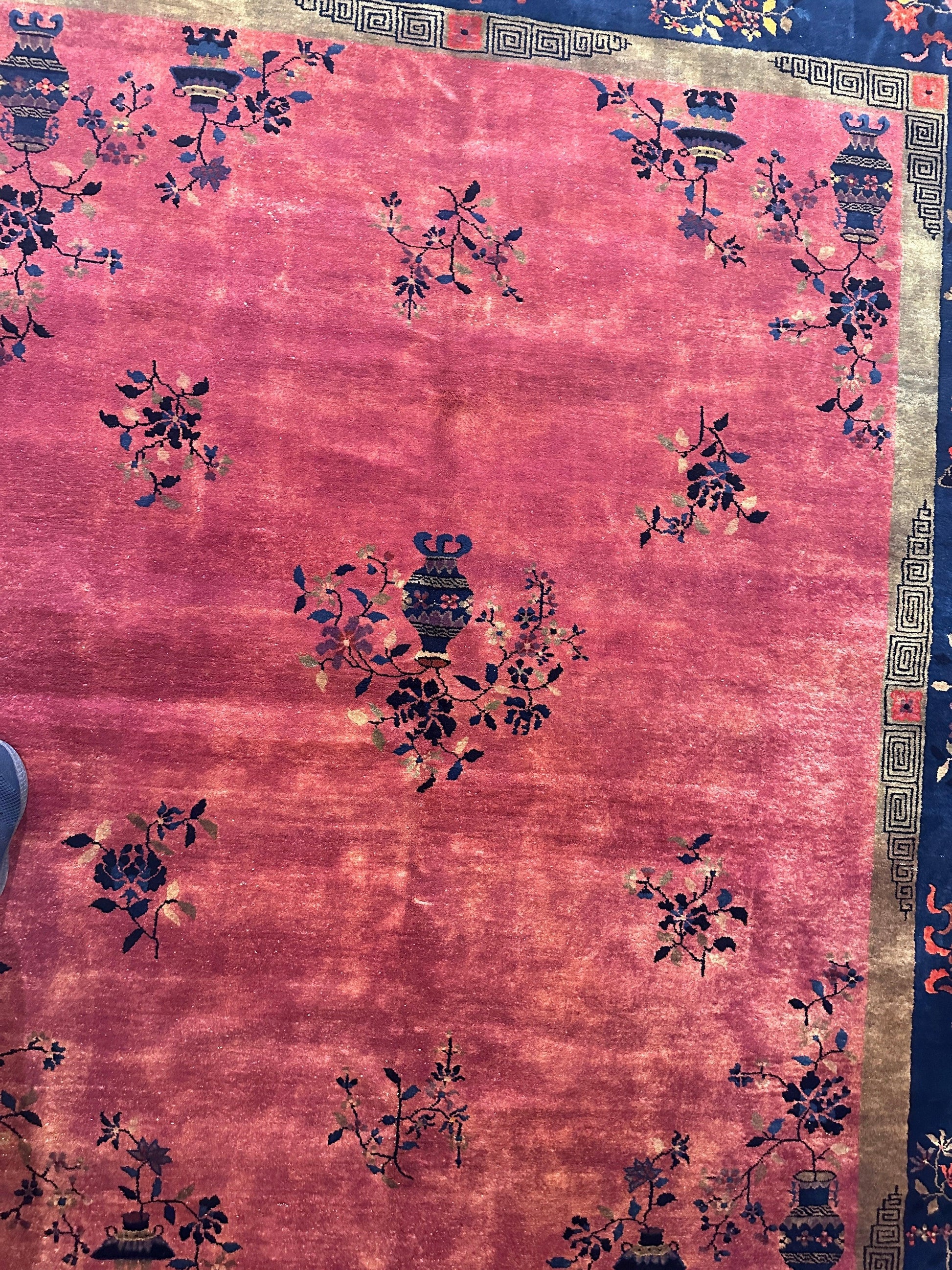Antique Nicholas Chinese Art Deco Rug - 8'2" X 9'9" - Nuvé