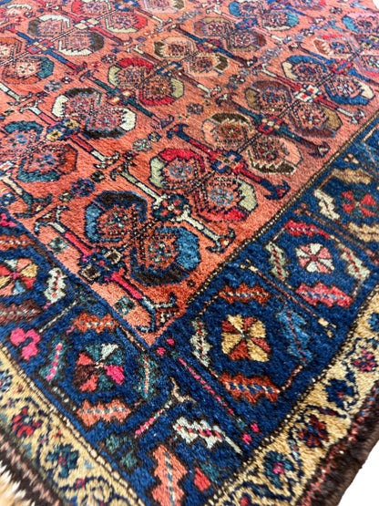 Antique One of Kind Persian Hamedan Enjelas Rug 3’11” x 4’4” - Nuvé