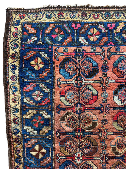 Antique One of Kind Persian Hamedan Enjelas Rug 3’11” x 4’4” - Nuvé