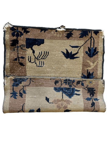 Antique Small Art Deco Chinese Rug 24” x 30” - Nuvé