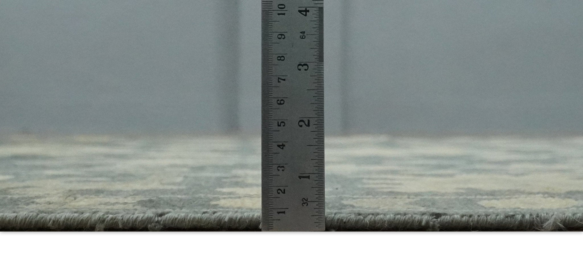 Antique Style 6x9 Hand Knotted Beige and Charcoal Traditional Wool Rug | N35669 - Nuvé