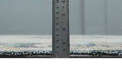 Antique Style Beige and Charcoal Aubusson design Hand Tufted 8x10 wool Area Rug - Nuvé