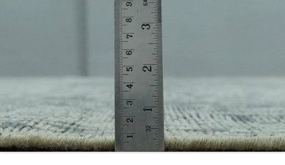 Antique Style Charcoal and Silver Traditional Heriz Medallion 8x10 wool Area Rug - Nuvé