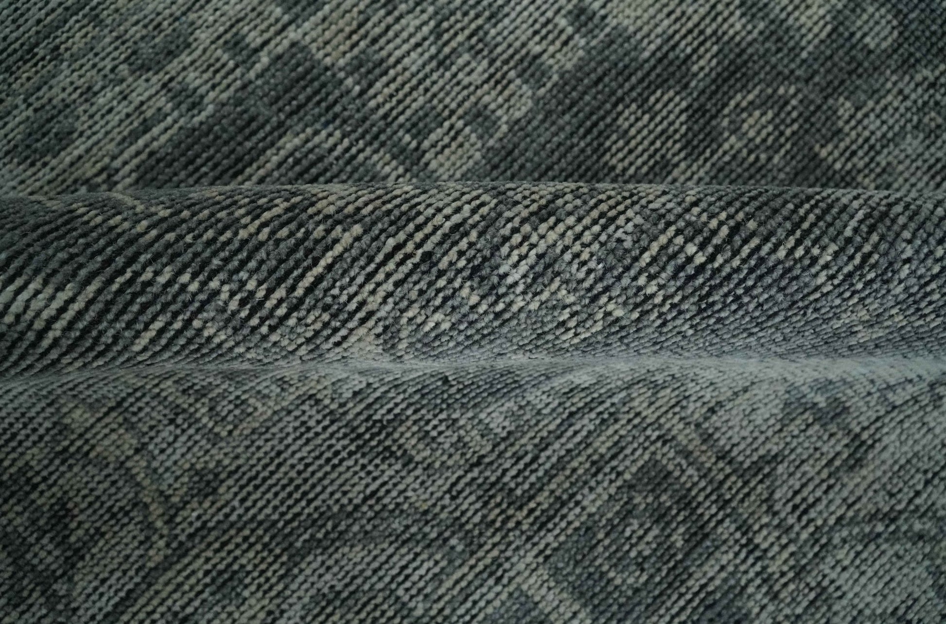 Antique Style Charcoal and Silver Traditional Heriz Medallion 8x10 wool Area Rug - Nuvé