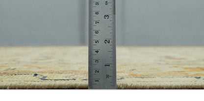 Antique Style Empress Tabriz 6x8 Hand Knotted Beige and Rust Modern Traditional Wool Rug | N35368 - Nuvé