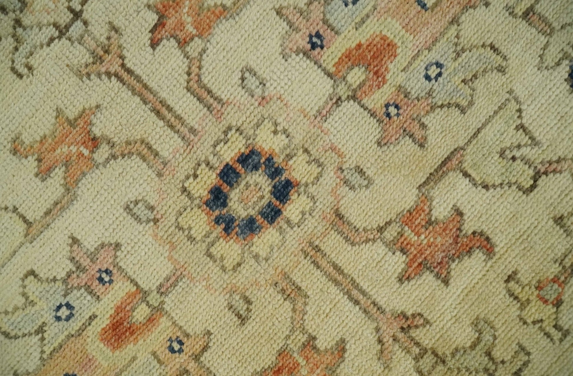 Antique Style Empress Tabriz 6x8 Hand Knotted Beige and Rust Modern Traditional Wool Rug | N35368 - Nuvé