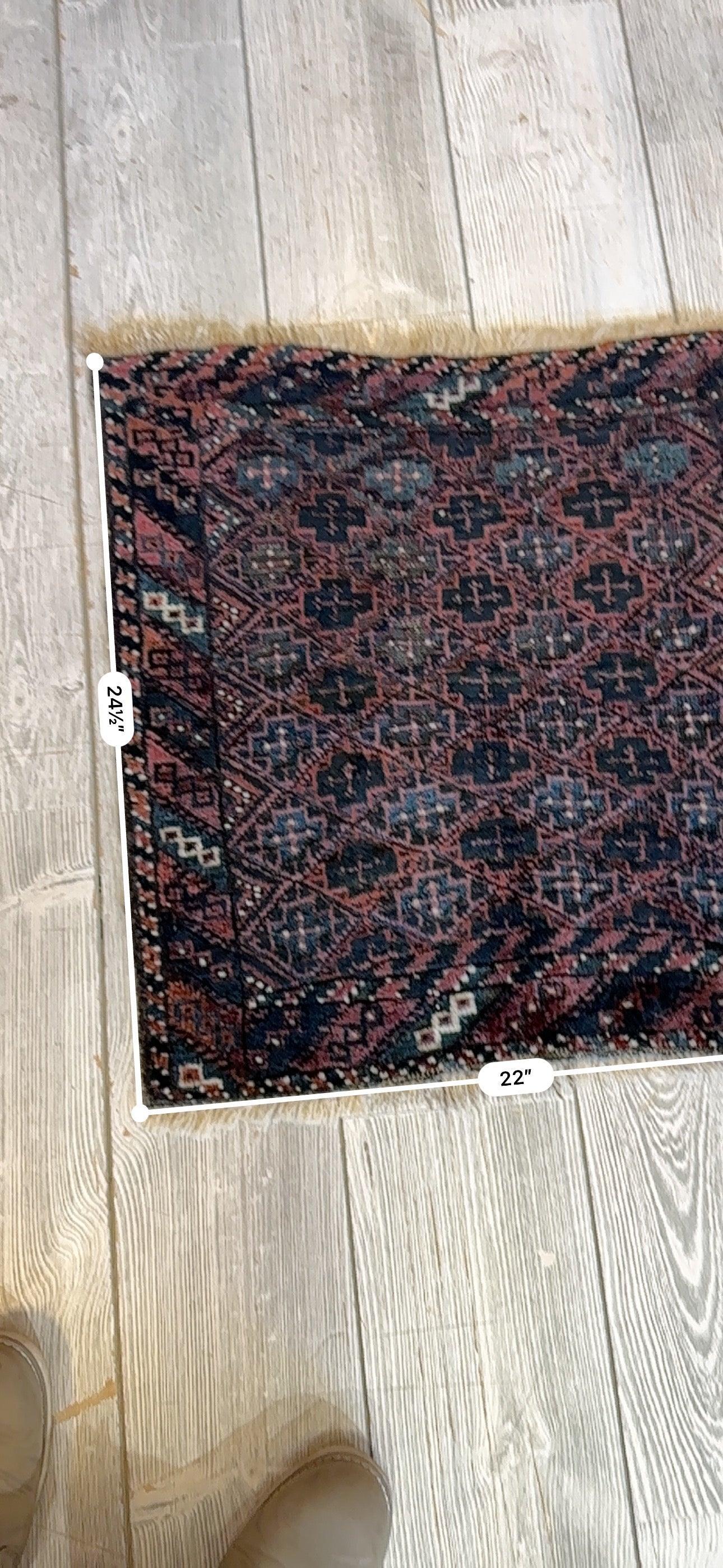 Antique Tribal Baluch Bag Bag Face - 22" X 24" - Nuvé