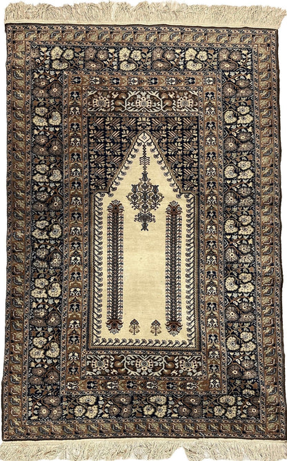 Antique Turkish Panderma Prayer Rug - Nuvé