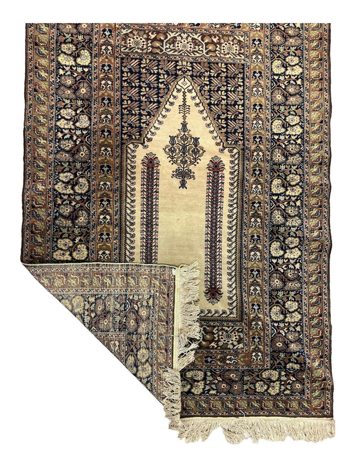 Antique Turkish Panderma Prayer Rug - Nuvé