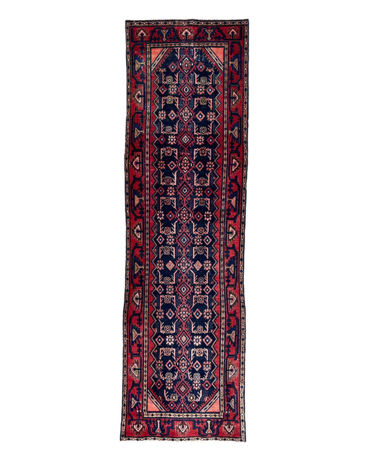 Antique Vegetable Dye Malayer Persian Runner Rug 3x10’4” - Nuvé