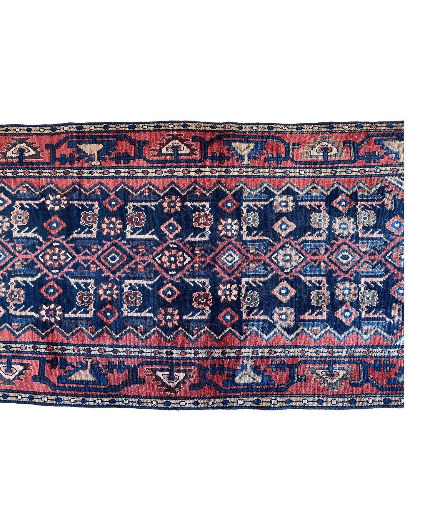 Antique Vegetable Dye Malayer Persian Runner Rug 3x10’4” - Nuvé