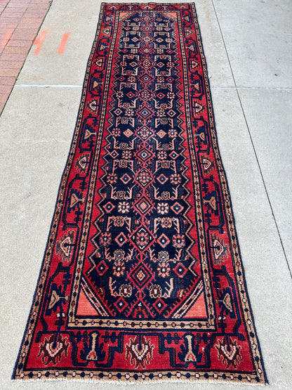 Antique Vegetable Dye Malayer Persian Runner Rug 3x10’4” - Nuvé