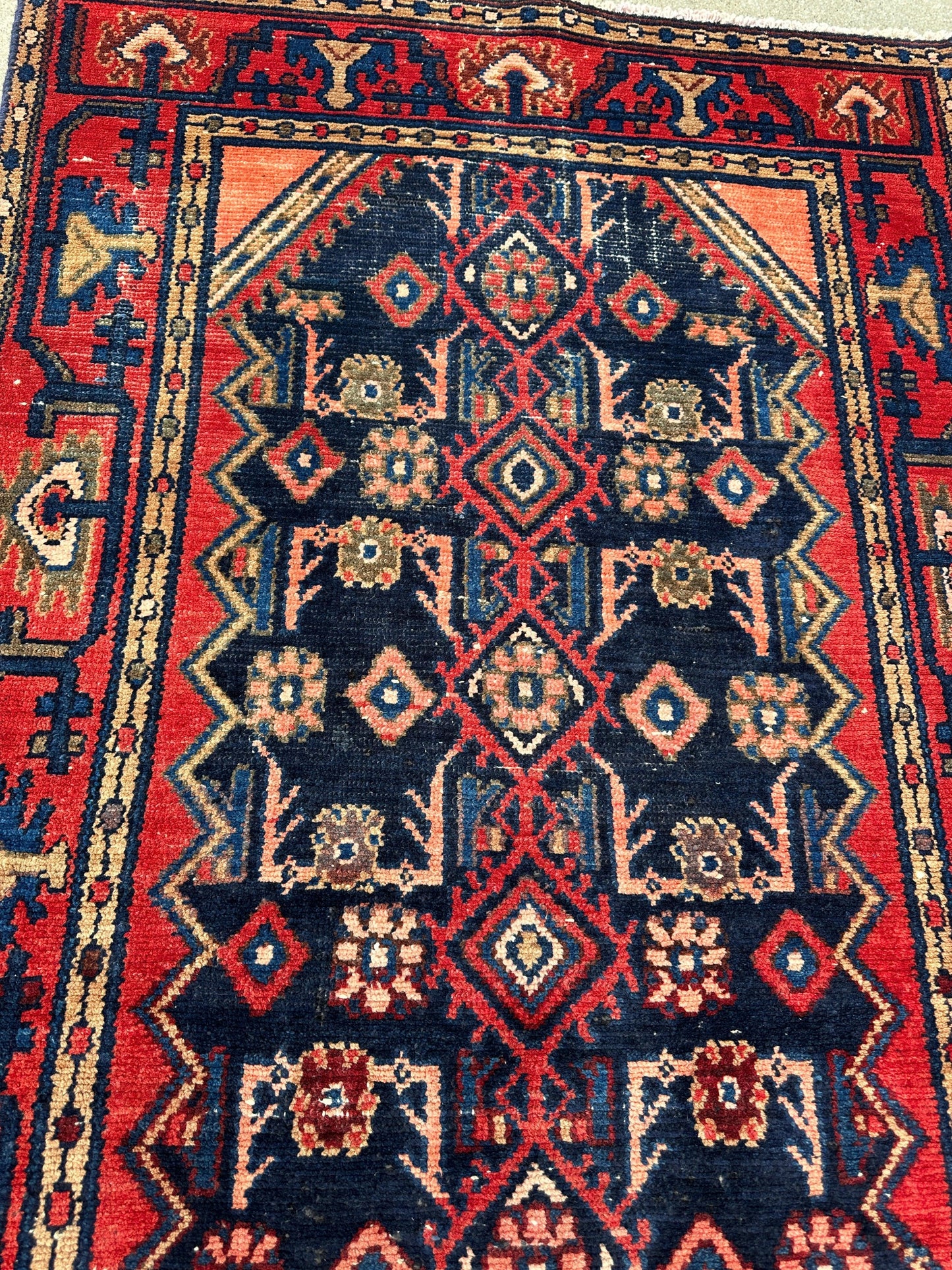 Antique Vegetable Dye Malayer Persian Runner Rug 3x10’4” - Nuvé