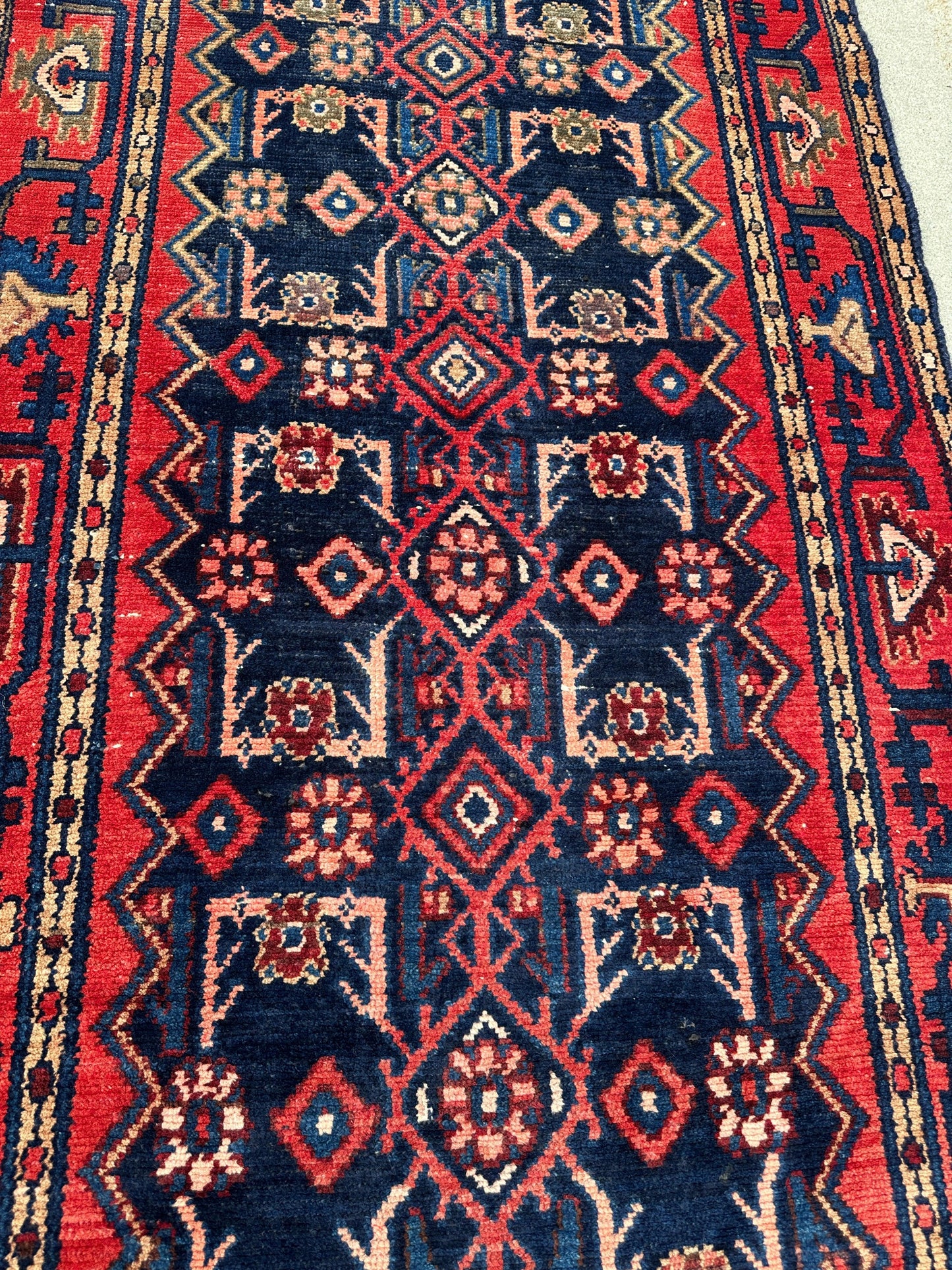 Antique Vegetable Dye Malayer Persian Runner Rug 3x10’4” - Nuvé