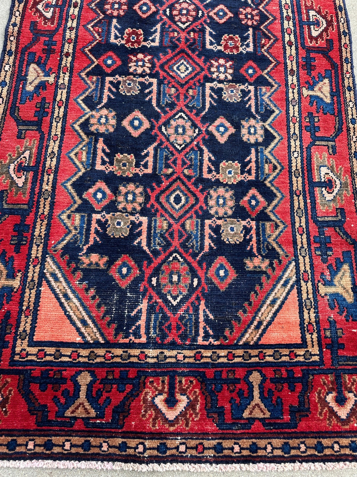 Antique Vegetable Dye Malayer Persian Runner Rug 3x10’4” - Nuvé