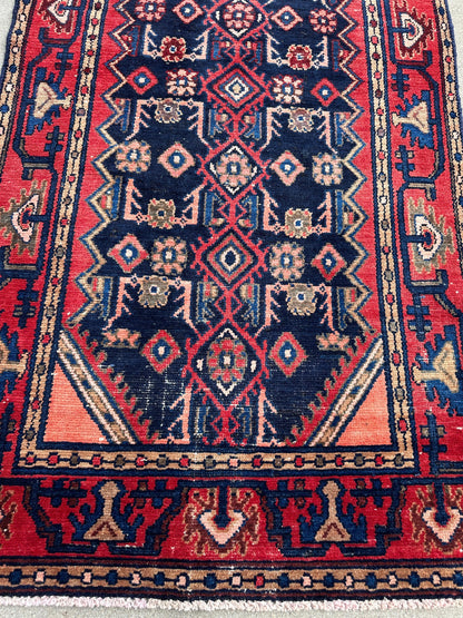 Antique Vegetable Dye Malayer Persian Runner Rug 3x10’4” - Nuvé