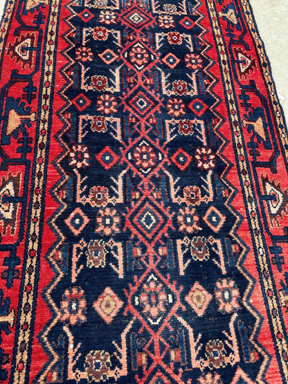 Antique Vegetable Dye Malayer Persian Runner Rug 3x10’4” - Nuvé