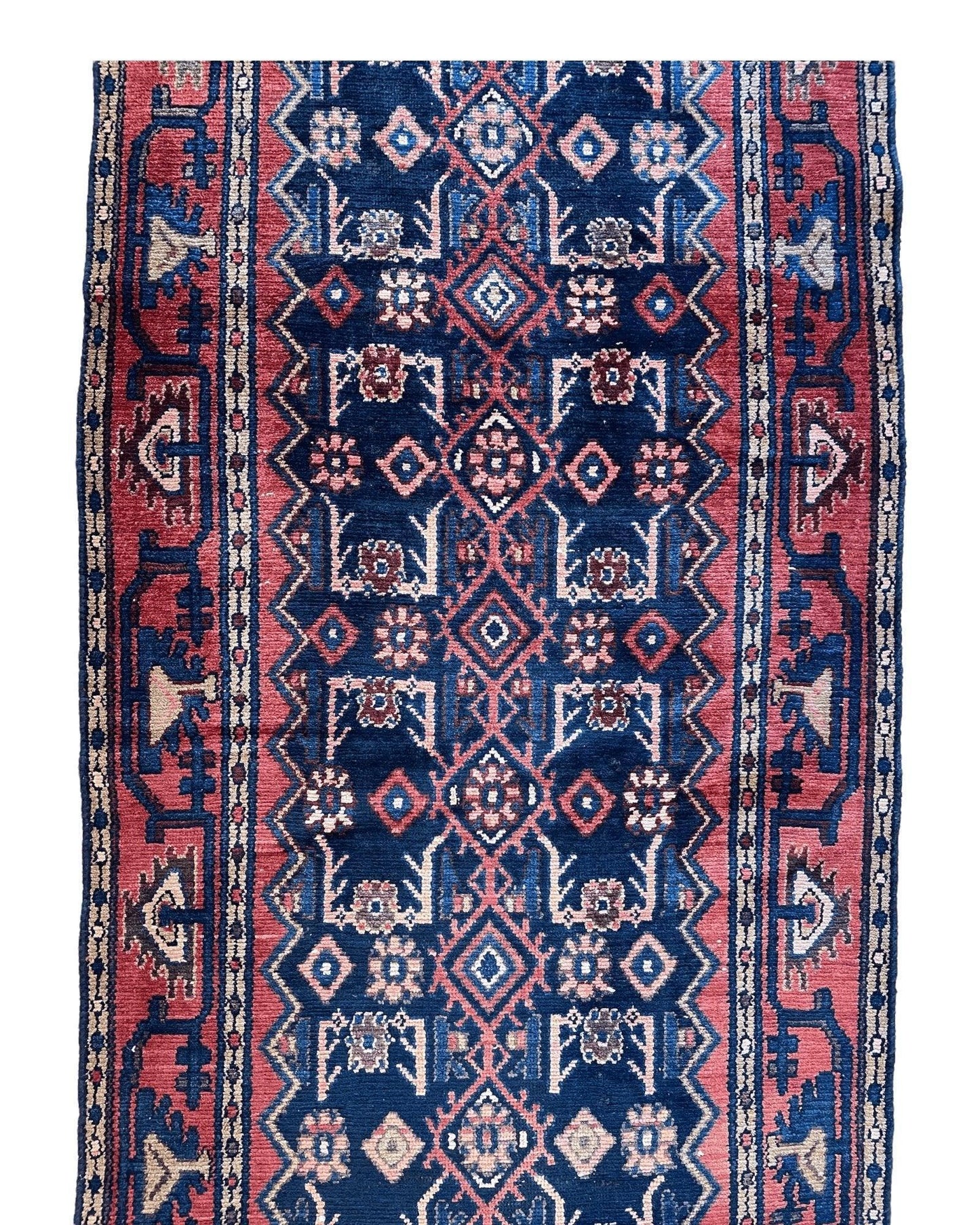 Antique Vegetable Dye Malayer Persian Runner Rug 3x10’4” - Nuvé