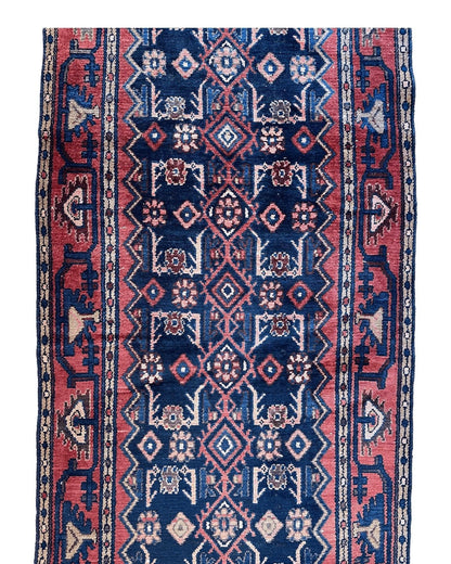 Antique Vegetable Dye Malayer Persian Runner Rug 3x10’4” - Nuvé