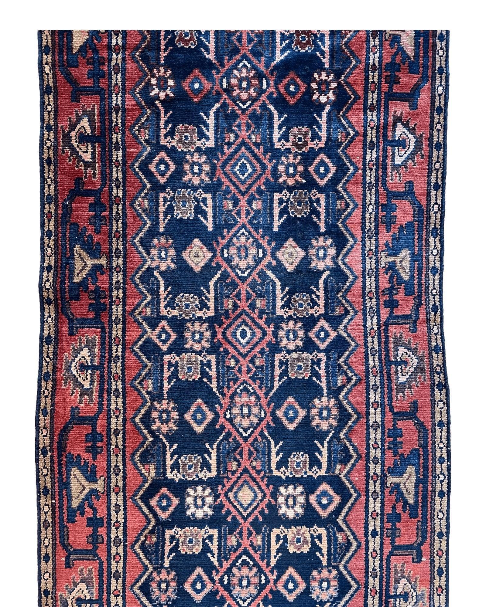 Antique Vegetable Dye Malayer Persian Runner Rug 3x10’4” - Nuvé