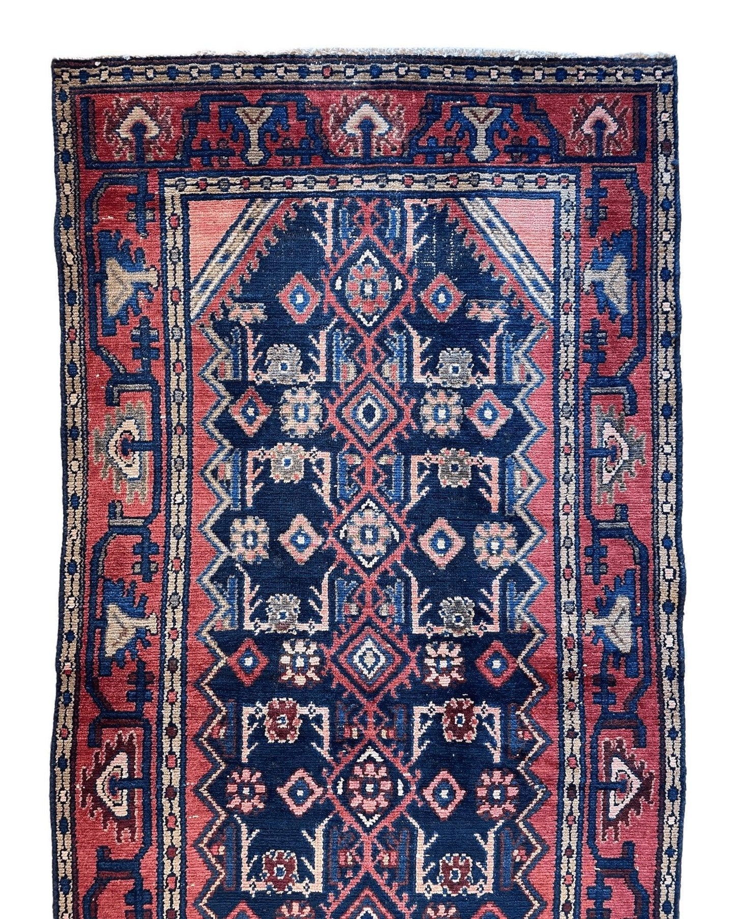 Antique Vegetable Dye Malayer Persian Runner Rug 3x10’4” - Nuvé