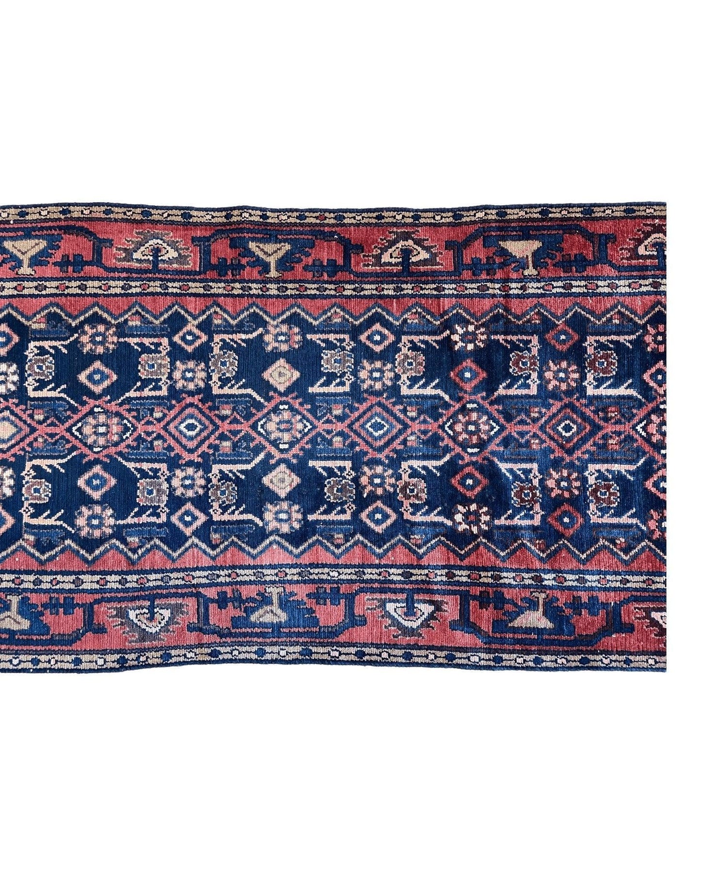 Antique Vegetable Dye Malayer Persian Runner Rug 3x10’4” - Nuvé