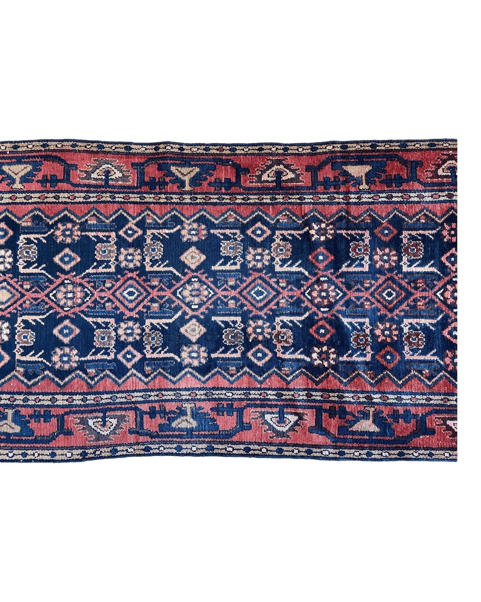 Antique Vegetable Dye Malayer Persian Runner Rug 3x10’4” - Nuvé