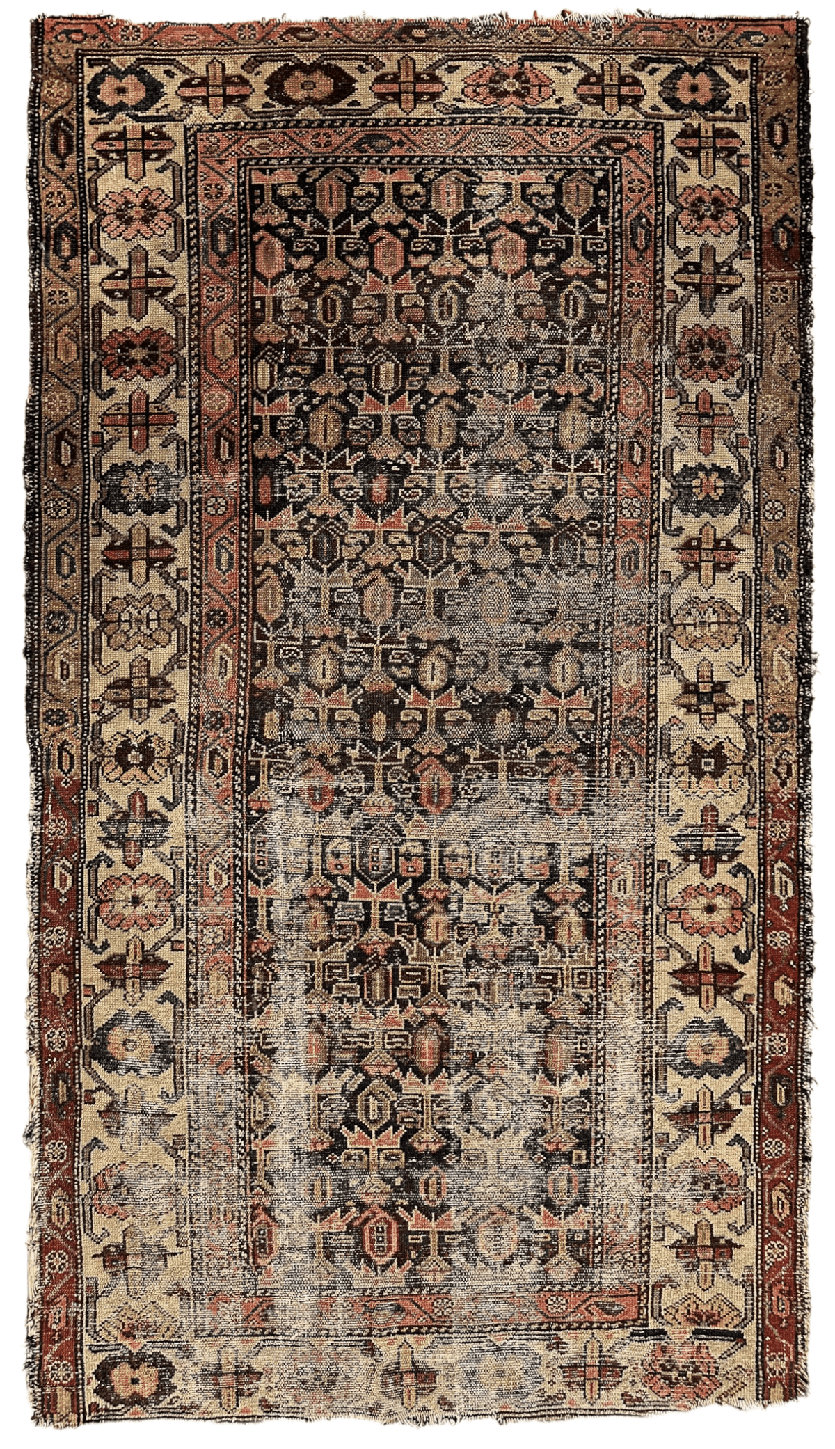 Antique Worn Late 19th Century Persian Rug 3’3” x 6’ - Nuvé