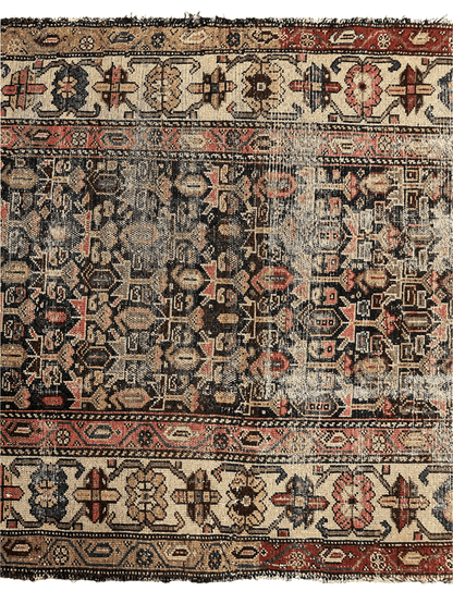 Antique Worn Late 19th Century Persian Rug 3’3” x 6’ - Nuvé