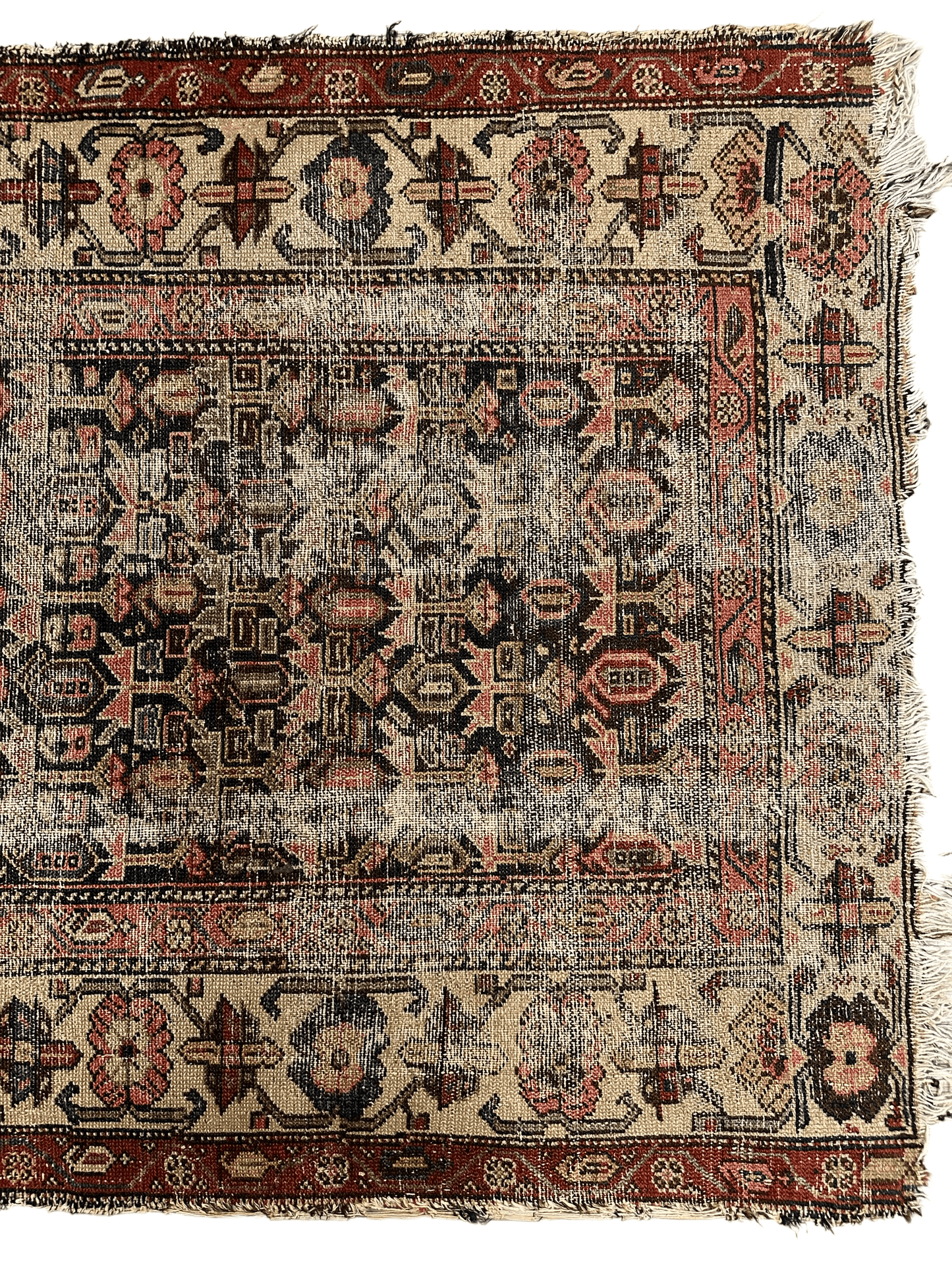 Antique Worn Late 19th Century Persian Rug 3’3” x 6’ - Nuvé
