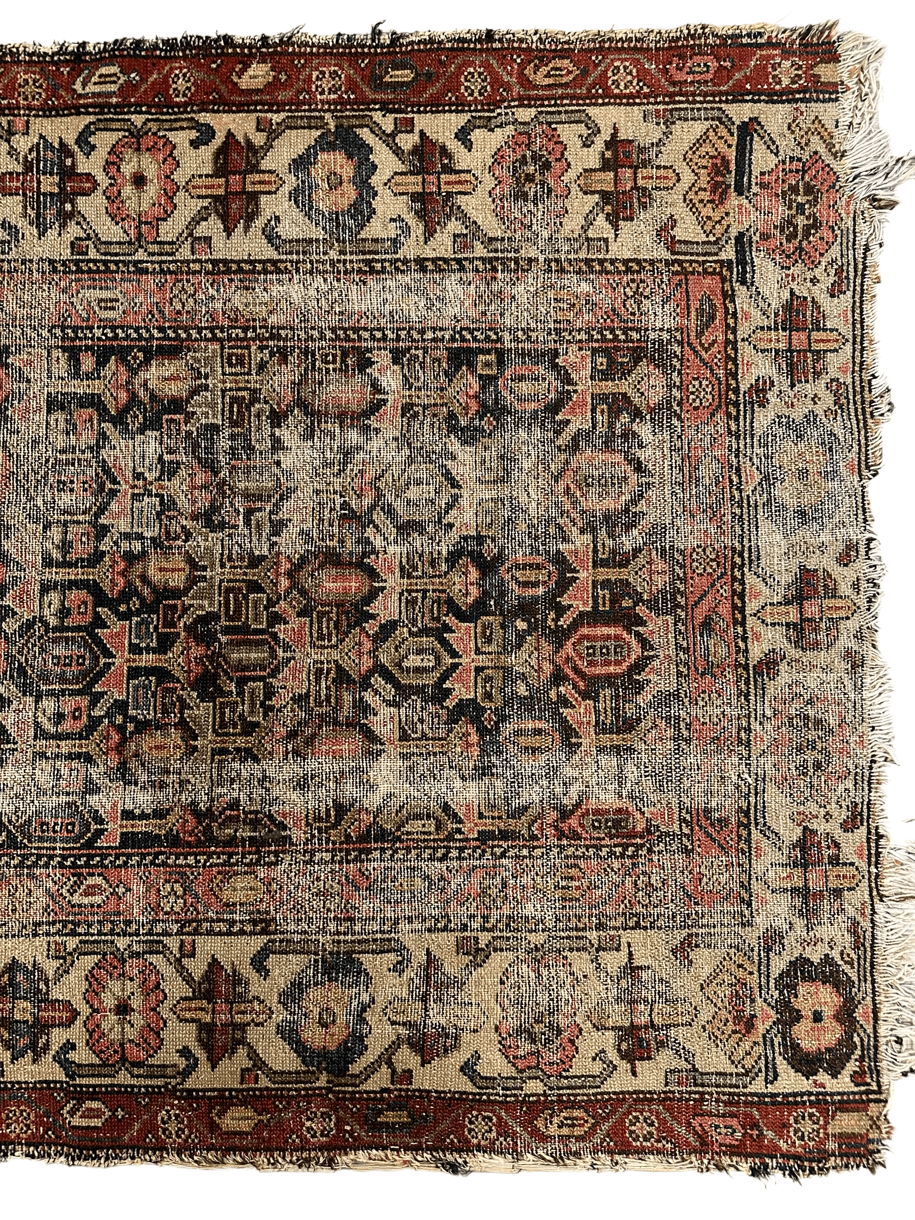 Antique Worn Late 19th Century Persian Rug 3’3” x 6’ - Nuvé