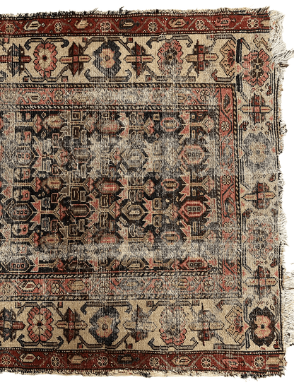 Antique Worn Late 19th Century Persian Rug 3’3” x 6’ - Nuvé