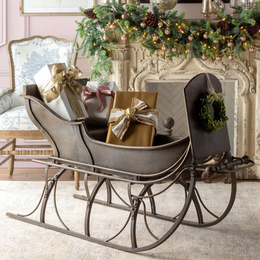 Antique Iron Cutter Sleigh Christmas Décor - Nuvé