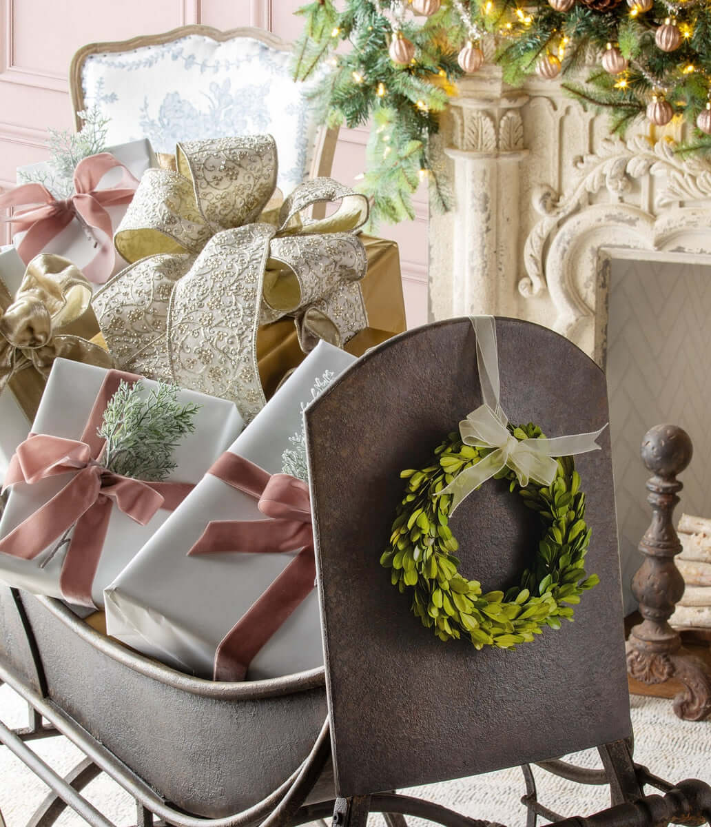 Antique Iron Cutter Sleigh Christmas Décor - Nuvé