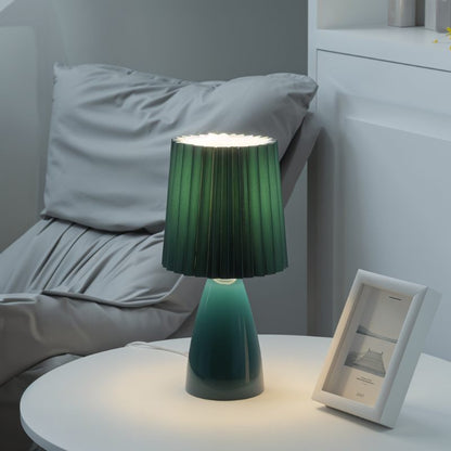 Residence Supply Apollo table lamp with a modern design, featuring a sleek base and a fabric lampshade.
